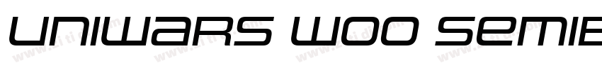 Uniwars W00 SemiBold字体转换 Uniwars W00 SemiBold字体转换